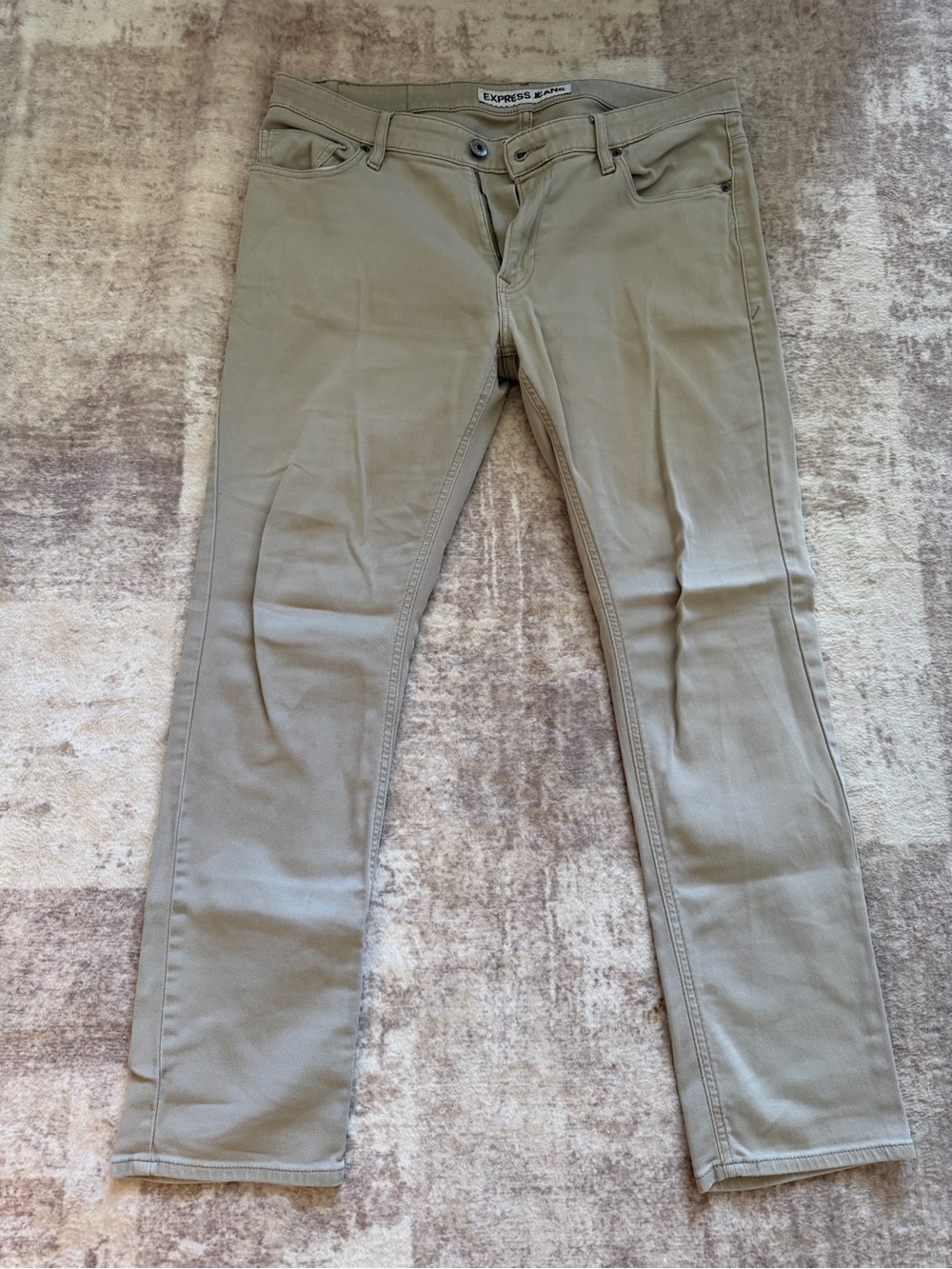 Express Men’s Tan Jeans 34x32